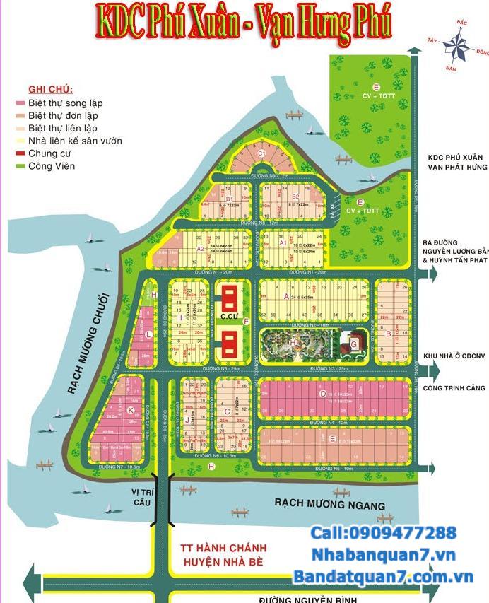 Bán đất nền Phú Xuân, Nhà Bè, giá rẻ để đầu tư,   LH 0909.477.288